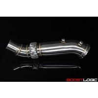 BOOST LOGIC FOR TOYOTA A90 MKV SUPRA STAINLESS STEEL CATLESS DOWNPIPE 4inch