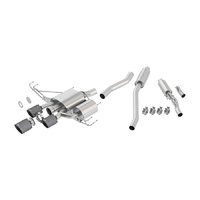 BORLA Atak Cat-Back Exhaust - Carbon Fibre Tips (17+ Civic Type-R)