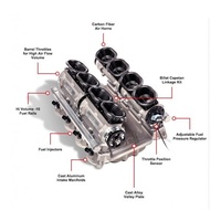 BORLA Barrel Throttles 35mm Air Horn Kit (Mustang GT 15+)