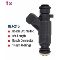 Bosch EV6 324cc 3/4 Length Bosch Connector 14mm O-Rings FUEL INJECTOR