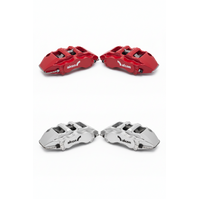 Alcon CAR97 "Mono6" 6 Piston Calipers 30.2/34.9/38.1 (PAIR) Leading Caliper Silver Rotor 