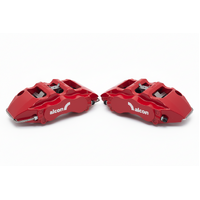 Alcon CAR97 "Mono6" 6 Piston Calipers 30.2/34.9/38.1 (PAIR) Leading Caliper Red Rotor 