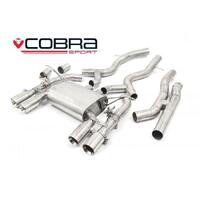 BMW M4 (F82) Coupe 3" Valved Secondary Cat Back Performance Exhaust (TP110-CF (Carbon Fibre))