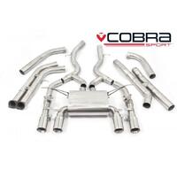 BMW M4 (F82) Coupe 3" Valved Primary Cat Back Performance Exhaust (TP84-BLK (Ceramic Coated))