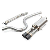 Ford Fiesta (Mk8) ST Cat Back Valved Performance Exhaust (TP110-CF (Carbon Fibre))