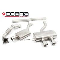 VW Golf R (Mk6) 2.0 TSI (5K) (09-12) Turbo Back Performance Exhaust (Sports Catalyst, Non Resonated, TP108-CF (Carbon Fibre))