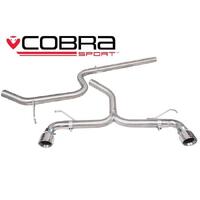 VW Golf GTD (Mk7) 2.0 TDI (5G) (14-17) GTI Style Cat Back Performance Exhaust (TP108-CF (Carbon Fibre))