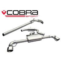 VW Golf GTI (MK6) 2.0 TSI (5K) (09-12) Turbo Back Performance Exhaust (Sports Catalyst, Non Resonated, TP38-BLK)
