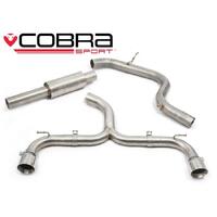 VW Golf GTI (Mk7) 2.0 TSI (5G) (12-17) Venom Cat Back Performance Exhaust (TP34-BLK (Ceramic Coated))