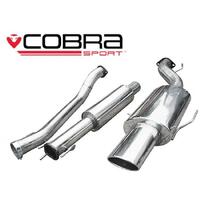 Holden Astra G GSi (Hatch) (98-04) (2.5" Bore) Cat Back Performance Exhaust (Non Resonated, TP10)