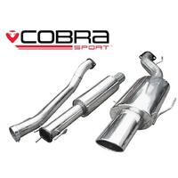 Holden Astra H 1.4, 1.6 & 1.8 (04-10) Cat Back Performance Exhaust (Non Resonated, TP47)