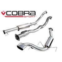 Holden Astra H VXR 3" Turbo Back Sports Exhaust System (Sports Catalyst, Resonated, TP32)