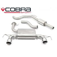 Holden Corsa D VXR Nurburgring (10-14) Cat Back Performance Exhaust (Non Resonated, TP38-BLK)
