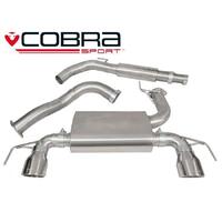 Holden Corsa E VXR (15-18) Cat Back Performance Exhaust (Resonated, TP38-BLK)