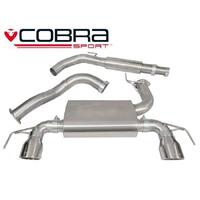 Holden Corsa E VXR (15-18) Cat Back Performance Exhaust (Non Resonated, TP38-BLK)