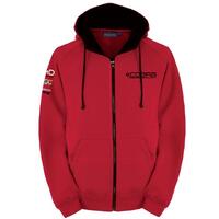 Zipped Cobra Sport Hoodie - Red (Medium)