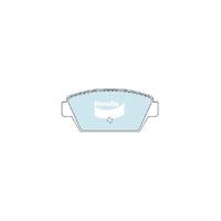 Bendix General CT Brake Pad Set Rear for Lancer 90-92/EVO 1 92-93 (DB1240GCT)