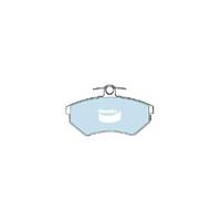 Bendix Euro Brake Pad Set Front for Golf 86-02/Passat 90-96 (DB1325EU)