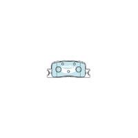 Bendix 4x4 Brake Pad Set Rear for ES 01-08/Camry 02-11/Kluger 03-07 (DB1463-4)