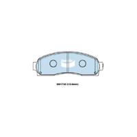 Bendix General CT Brake Pad Set Front for Explorer 01-08 (DB1730GCT)