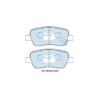 Bendix General CT Brake Pad Set Rear for MDX 03-07 (DB1736GCT)