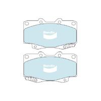 Bendix 4x4 Brake Pad Set Front for Hi-Lux 05-15 (DB1739-4)