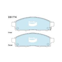 Bendix Ultimate 4WD Brake Pad Set Front for Challenger 08-16 (DB1774ULT4WD)