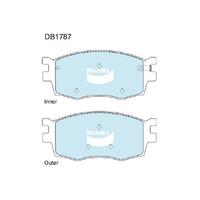 Bendix General CT Brake Pad Set Front for Accent 03-10/Rio 05-12 (DB1787GCT)