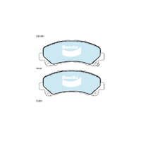 Bendix 4x4 Brake Pad Set Front for Colorado 08-20/D-Max 07-18 (DB1841-4)