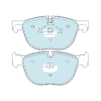 Bendix Euro Brake Pad Set Front for X5 07-18/X6 08-22 (DB2006EU)