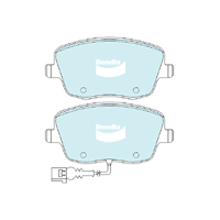 Bendix Euro Brake Pad Set Front for Ibiza 03-04/Fabia 99-22 (DB2032EU)