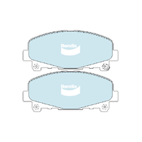 Bendix General CT Brake Pad Set Front for Accord 07-12 (DB2118GCT)