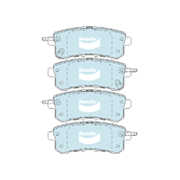 Bendix 4x4 Brake Pad Set Rear for Patrol 10-22 (DB2244-4)