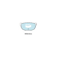 Bendix General CT Brake Pad Set Rear for 323 77-80/280ZX 78-83 (DB284GCT)