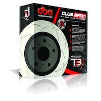DBA DBA43051S-10 4000 Series 2x T3 Slotted Rear Rotors FOR STi 2018+