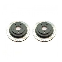 DBA DBA4649S Clubspec 4000 2x T3 Slotted Rear Rotors FOR WRX/STi 96-02/Liberty RS 91-94