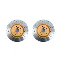 DBA DBA4654XS-10 Clubspec 4000 2x XS Cross-Drilled/Slotted Front Rotors FOR STi 02-20/LGT STi 06-09