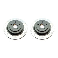 DBA4746S Clubspec 4000 2x T3 Slotted Rear Rotors FOR Toyota Supra 2 Pot 89-02/Lexus LS400 94-00
