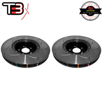 DBA DBA52774BLKS. 2x T3 5000 Series Slotted Front Rotor Black FOR Audi SQ5 13-17/A8 Quattro 10-17
