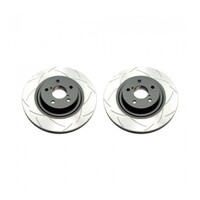 Street Series 2x T2 Slotted Front Rotors FOR Mazda RX7 FC 86-91