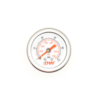Deatschwerks 0-100 PSI Mechanical Fuel Pressure Gauge (1/8 NPT x 1.5" D)