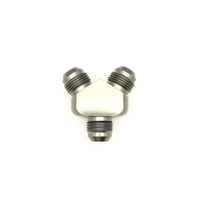 Deatschwerks 8AN Male Flare and 8AN to 8AN Male Flare Y-Block Fitting