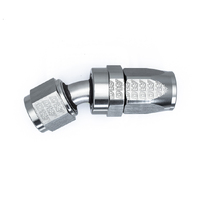 Deatschwerks Titanium 30 Deg 8AN Female Flare Swivel CPE Hose End
