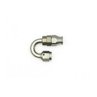 Deatschwerks 180 Deg 6AN Female Swivel PTFE Hose End w/Olive Insert