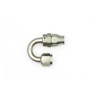 Deatschwerks 180 Deg 8AN Female Swivel PTFE Hose End w/Olive Insert