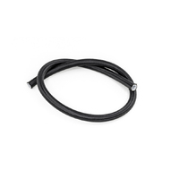 Deatschwerks 6AN Black Nylon Braided PTFE Hose - 3 Feet