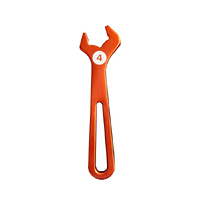 Deatschwerks Orange Anodized T6061 Aluminum Hose End Wrench - 4AN