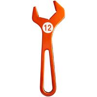 Deatschwerks Orange Anodized T6061 Aluminum Hose End Wrench - 12AN