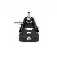 Deatschwerks DWR1000iL In-Line Adjustable Fuel Pressure Regulator - Black