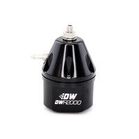 Deatschwerks DWR2000 Adjustable Fuel Pressure Regulator (Dual -10AN Inlet/-8AN Outlet) - Black